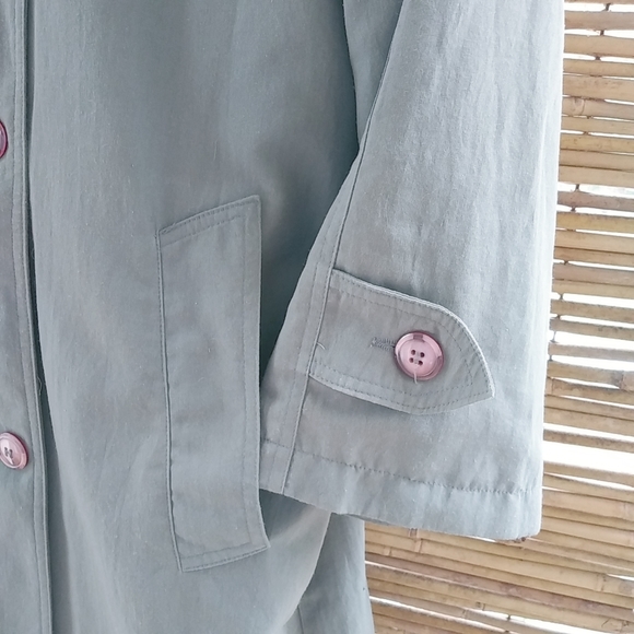 New York Harbor 12 Gray Trench Coat - Picture 11 of 11